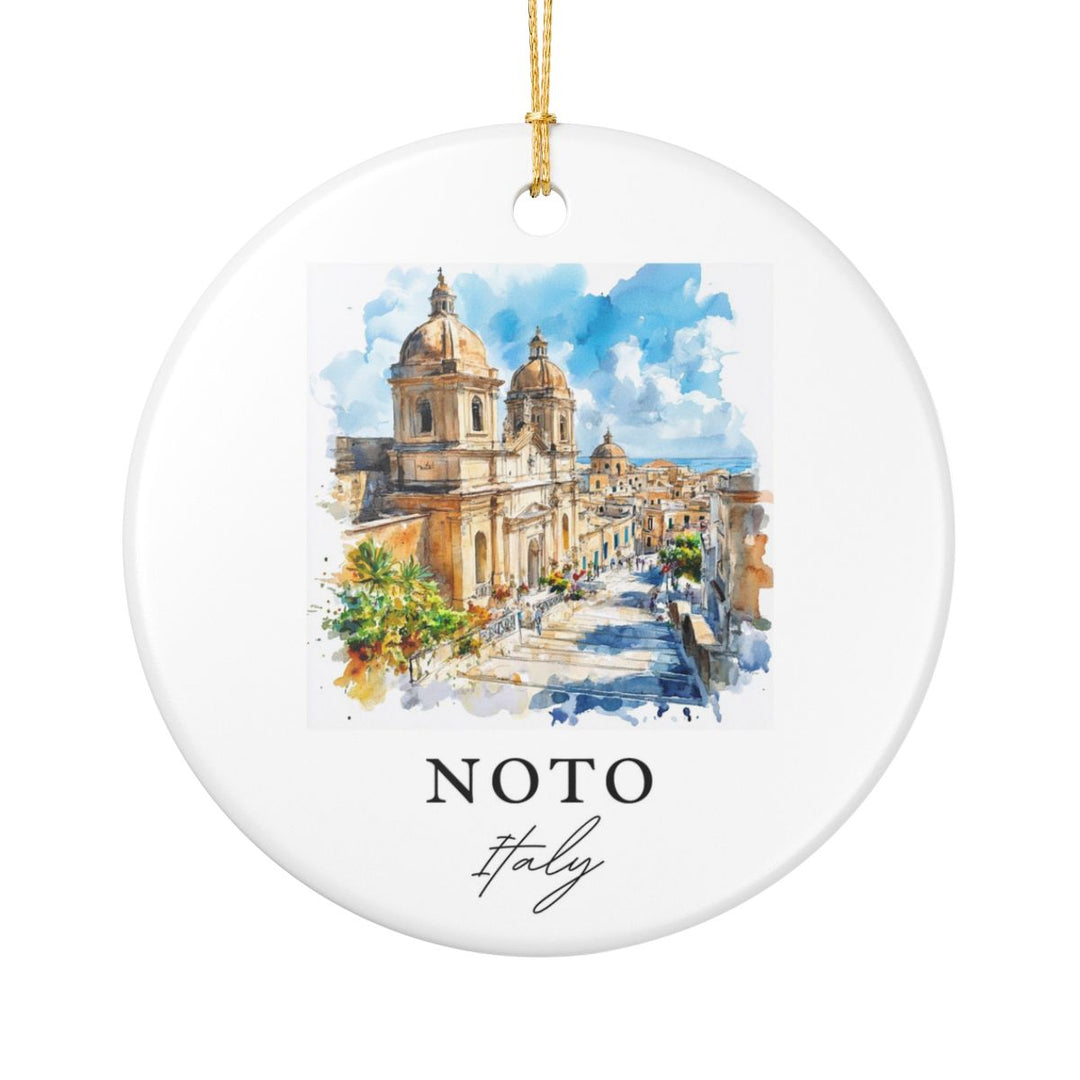 Noto Italy Ornament: Unique Noto Italy Souvenir, Noto Italy Xmas Decor, and Authentic Noto Italy Gift