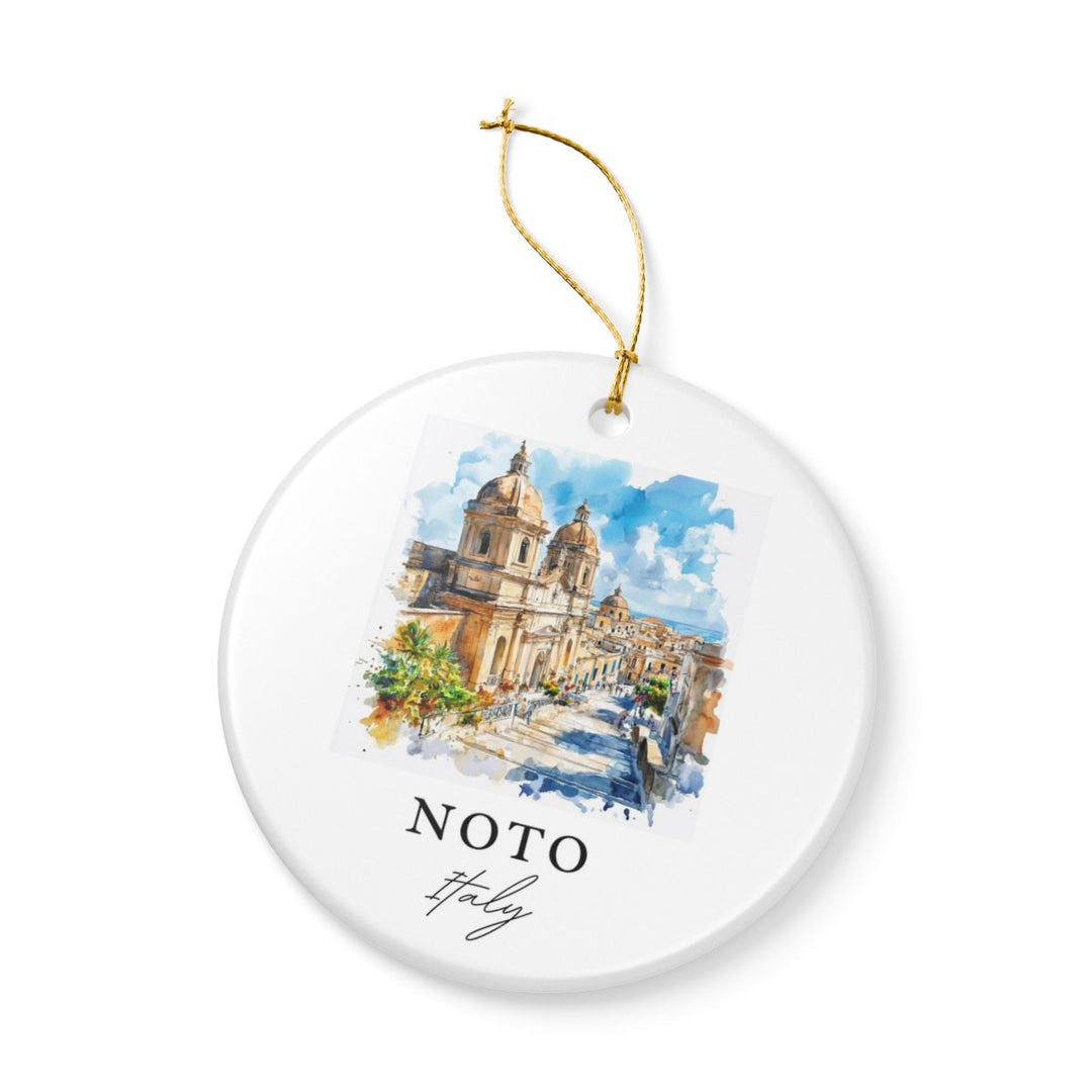 Noto Italy Ornament: Unique Noto Italy Souvenir, Noto Italy Xmas Decor, and Authentic Noto Italy Gift