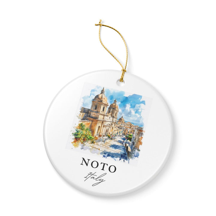 Noto Italy Ornament: Unique Noto Italy Souvenir, Noto Italy Xmas Decor, and Authentic Noto Italy Gift