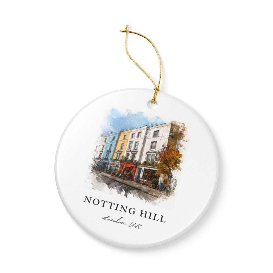 Notting Hill London Ornament: Unique Notting Hill London Souvenir, Notting Hill London Xmas Decor, and Authentic Notting Hill London Gift