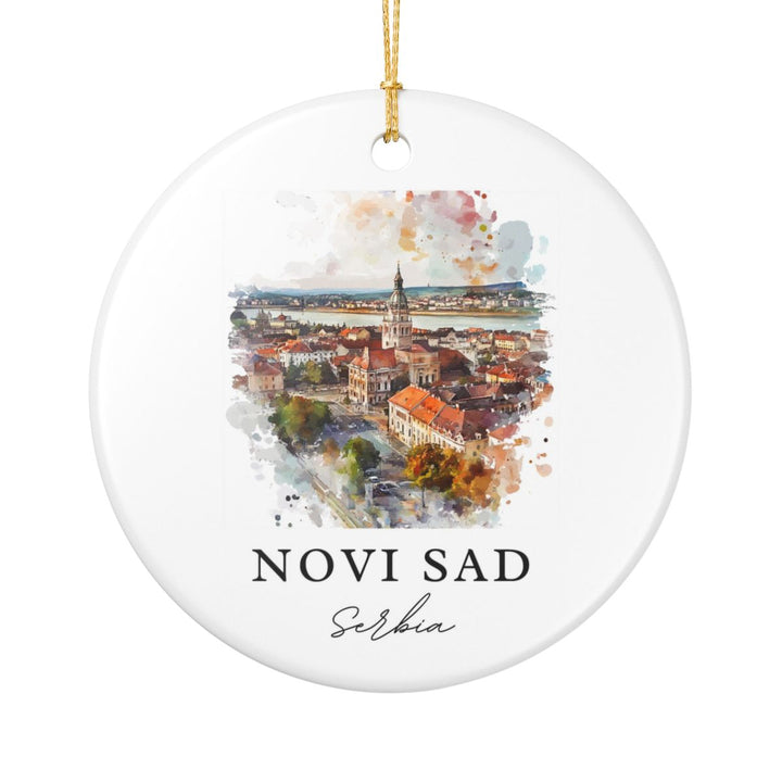 Novi Sad Serbia Ornament: Unique Novi Sad Souvenir, Novi Sad Serbia Xmas Decor, and Authentic Novi Sad Gift