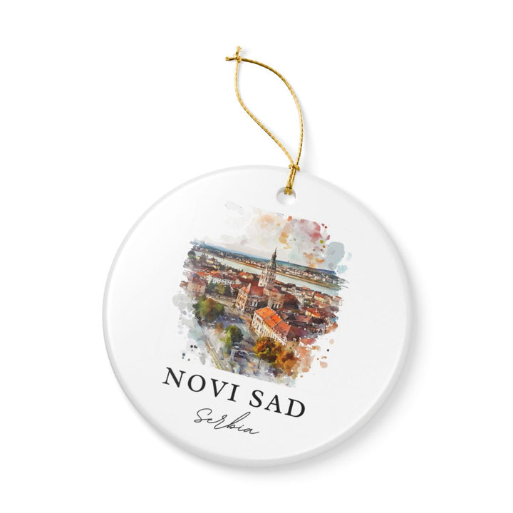 Novi Sad Serbia Ornament: Unique Novi Sad Souvenir, Novi Sad Serbia Xmas Decor, and Authentic Novi Sad Gift