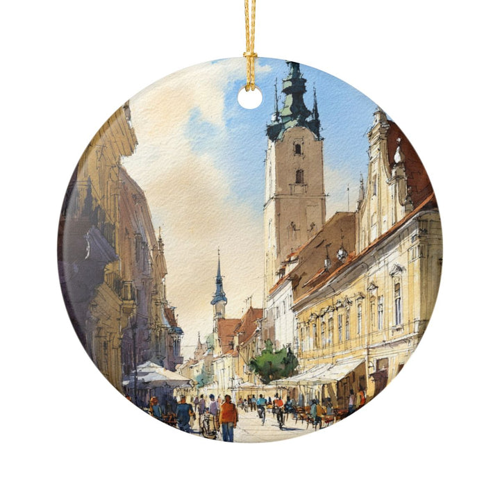 Novi Sad Serbia Ornament: Unique Novi Sad Souvenir, Novi Sad Serbia Xmas Decor, and Authentic Novi Sad Gift