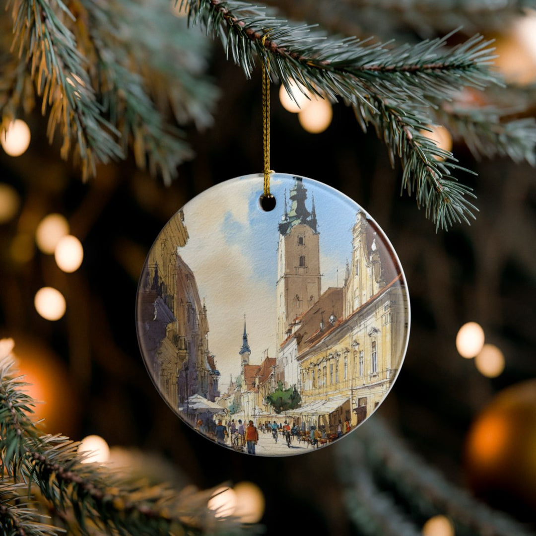 Novi Sad Serbia Ornament: Unique Novi Sad Souvenir, Novi Sad Serbia Xmas Decor, and Authentic Novi Sad Gift