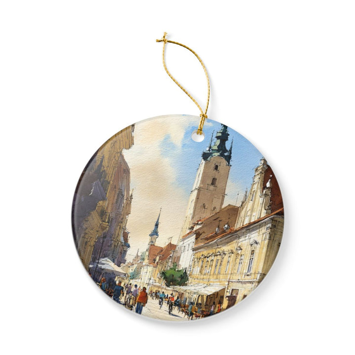 Novi Sad Serbia Ornament: Unique Novi Sad Souvenir, Novi Sad Serbia Xmas Decor, and Authentic Novi Sad Gift