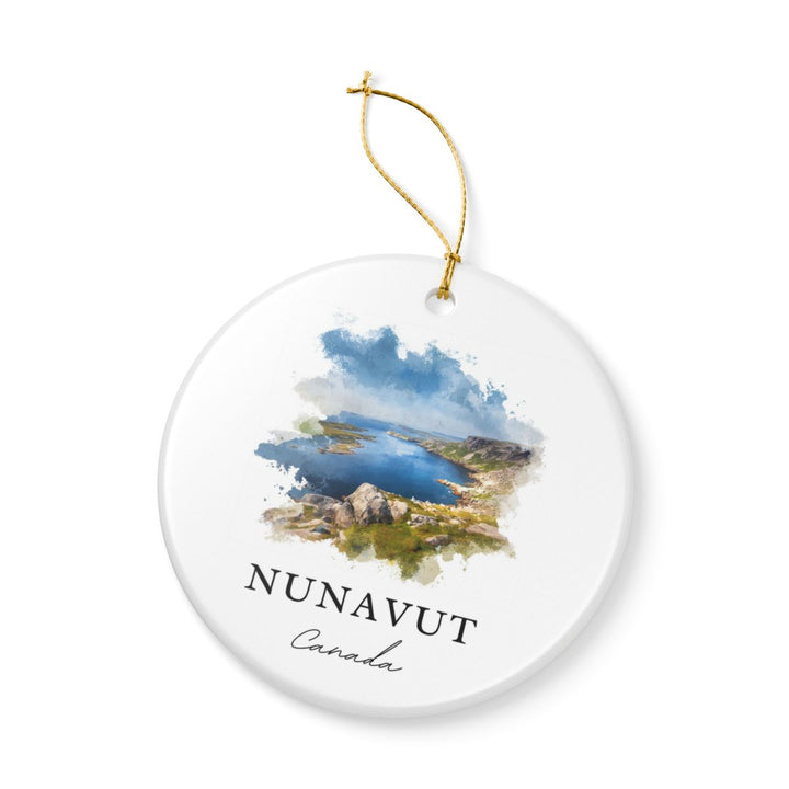Nunavut Canada Ornament: Unique Nunavut Souvenir, Nunavut Canada Xmas Decor, and Authentic Nunavut Gift