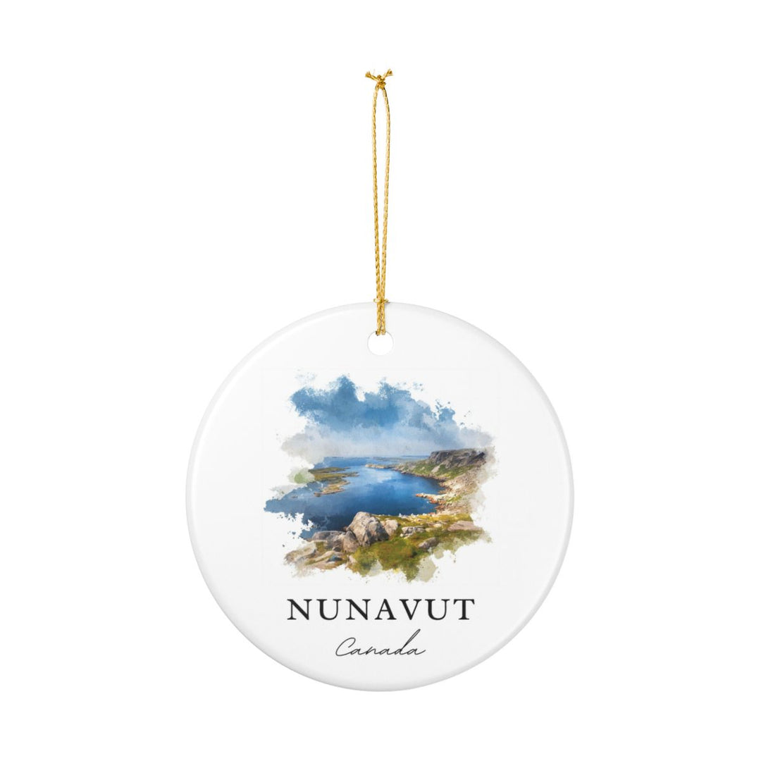 Nunavut Canada Ornament: Unique Nunavut Souvenir, Nunavut Canada Xmas Decor, and Authentic Nunavut Gift