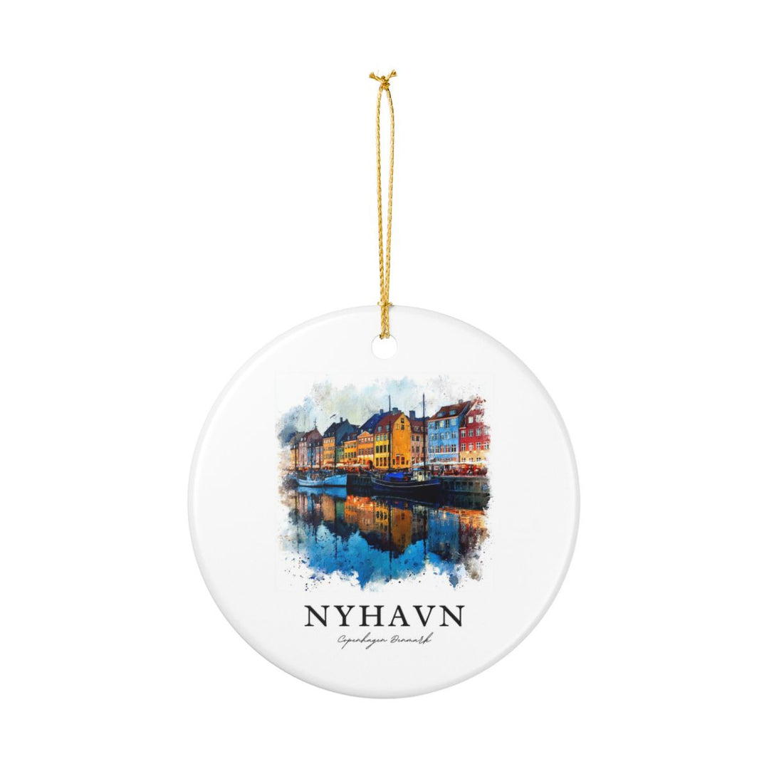 Nyhavn Copenhagen Denmark Ornament: Unique Nyhavn Copenhagen Souvenir, Nyhavn Copenhagen Denmark Xmas Decor, and Authentic Nyhavn Copenhagen Gift