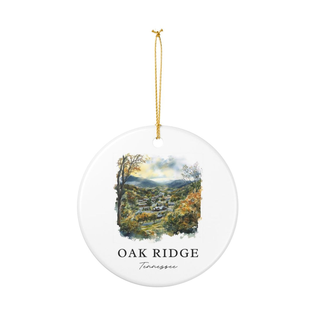 Oak Ridge Tennessee Ornament: Unique Oak Ridge Souvenir, Oak Ridge Tennessee Xmas Decor, and Authentic Oak Ridge Gift