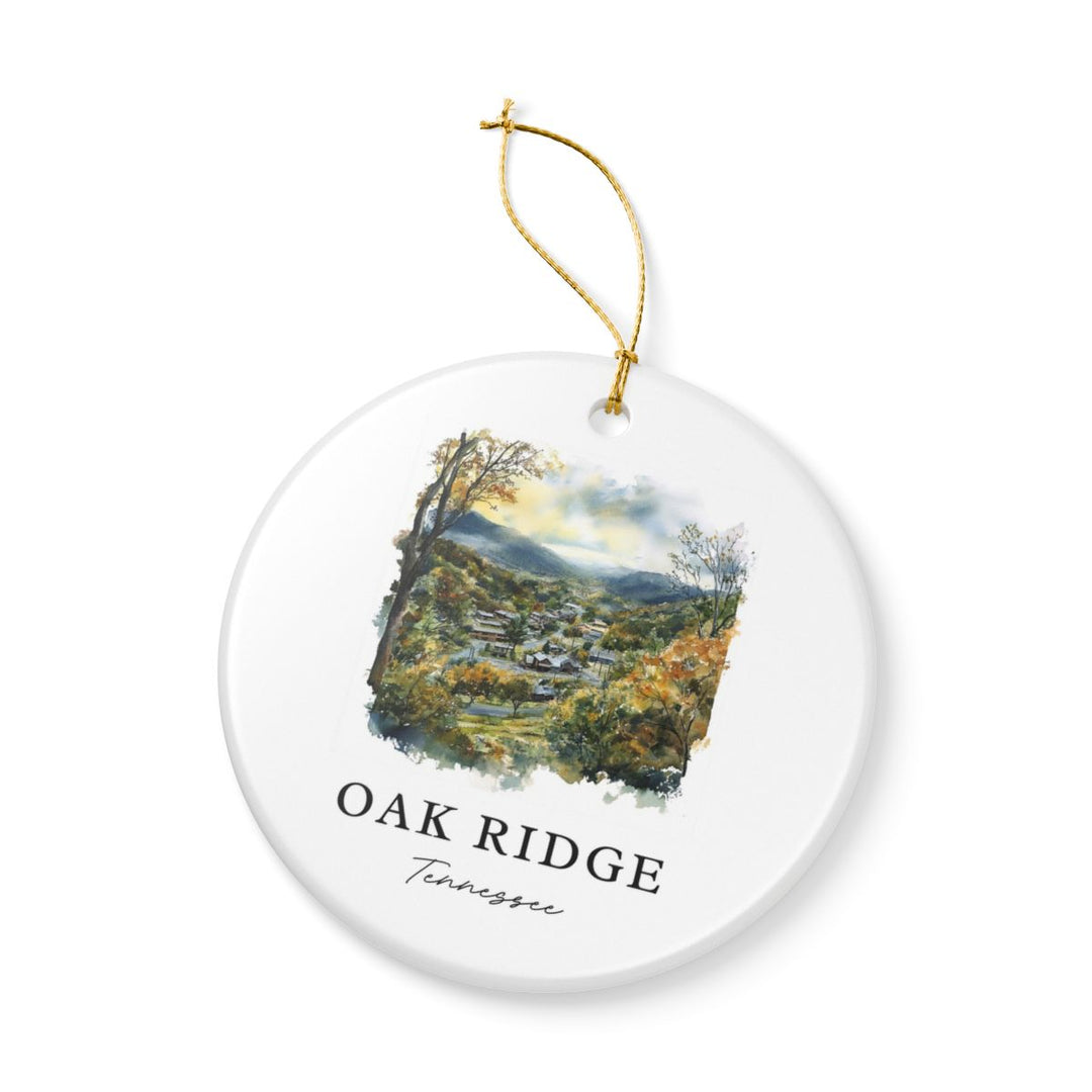 Oak Ridge Tennessee Ornament: Unique Oak Ridge Souvenir, Oak Ridge Tennessee Xmas Decor, and Authentic Oak Ridge Gift