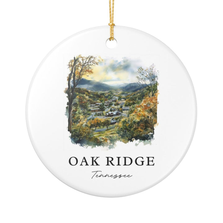 Oak Ridge Tennessee Ornament: Unique Oak Ridge Souvenir, Oak Ridge Tennessee Xmas Decor, and Authentic Oak Ridge Gift