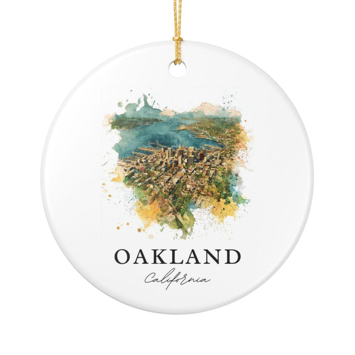 Oakland California Ornament: Unique Oakland Souvenir, Oakland California Xmas Decor, and Authentic Oakland Gift