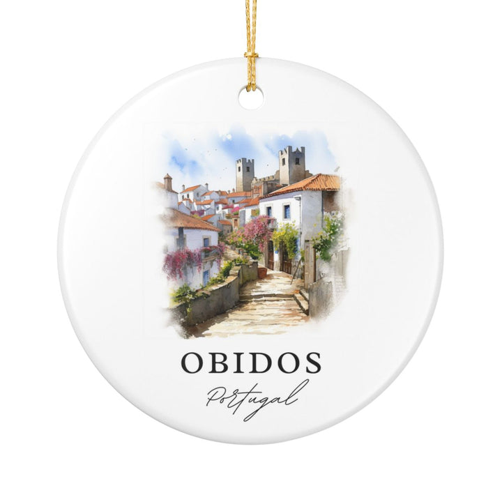 Obidos Portugal Ornament | Christmas Travel Souvenir Gift