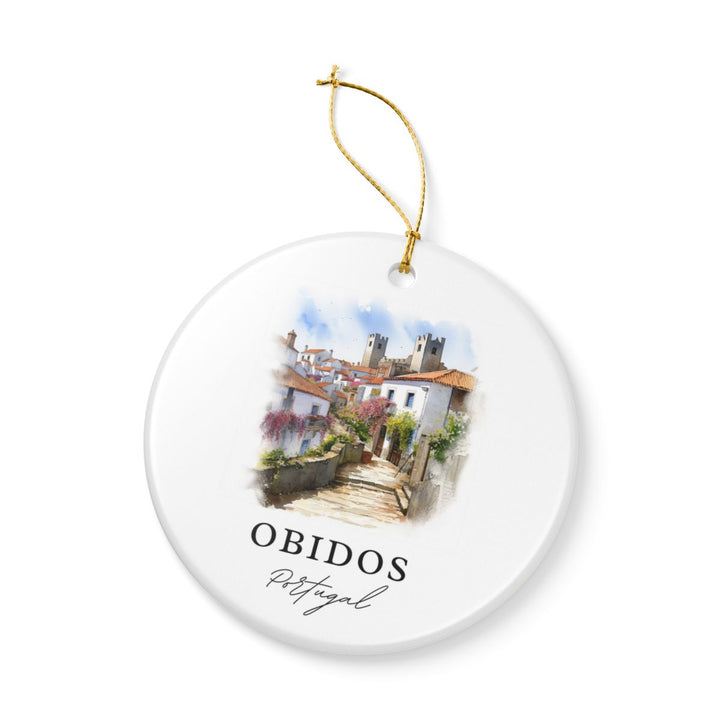 Obidos Portugal Ornament | Christmas Travel Souvenir Gift