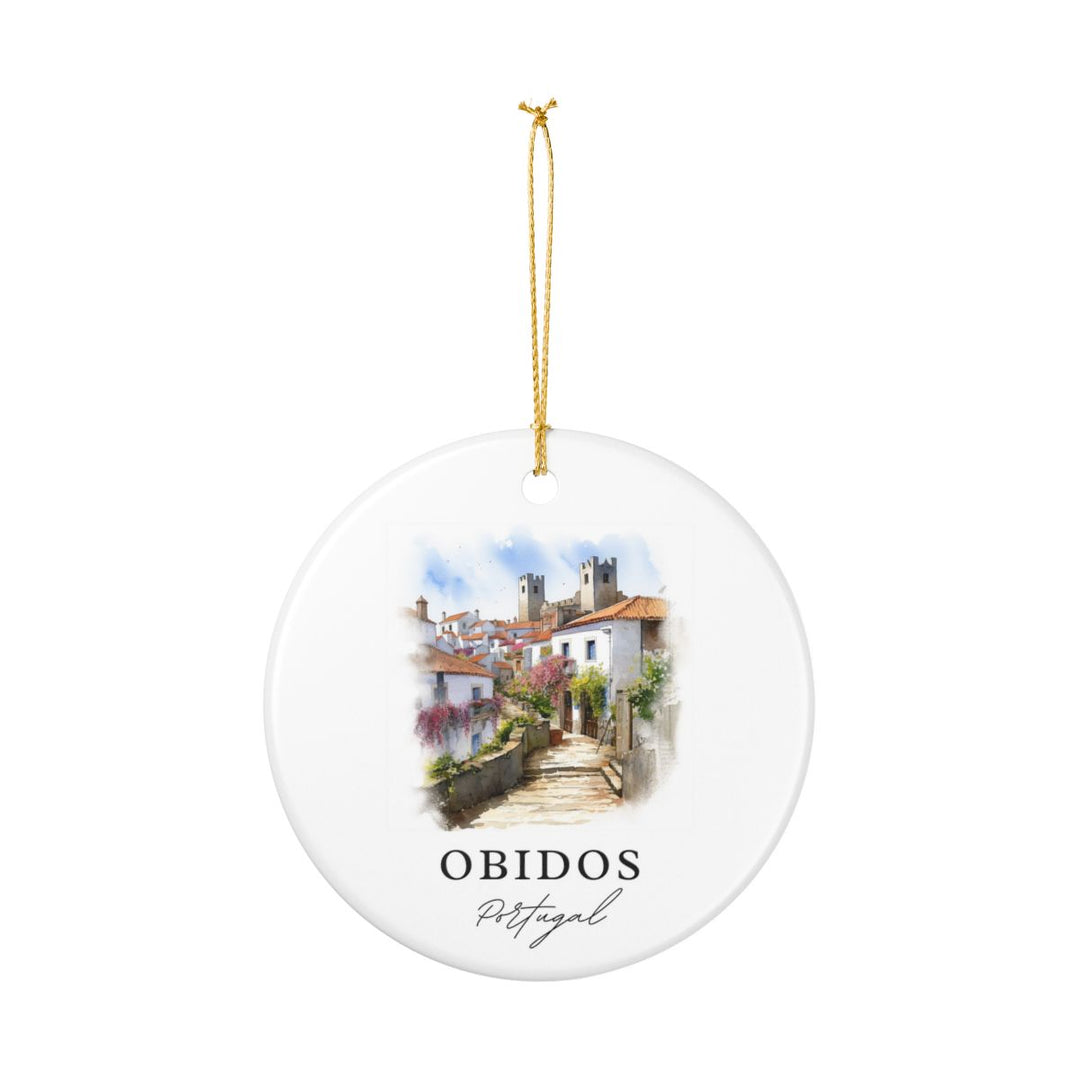 Obidos Portugal Ornament | Christmas Travel Souvenir Gift