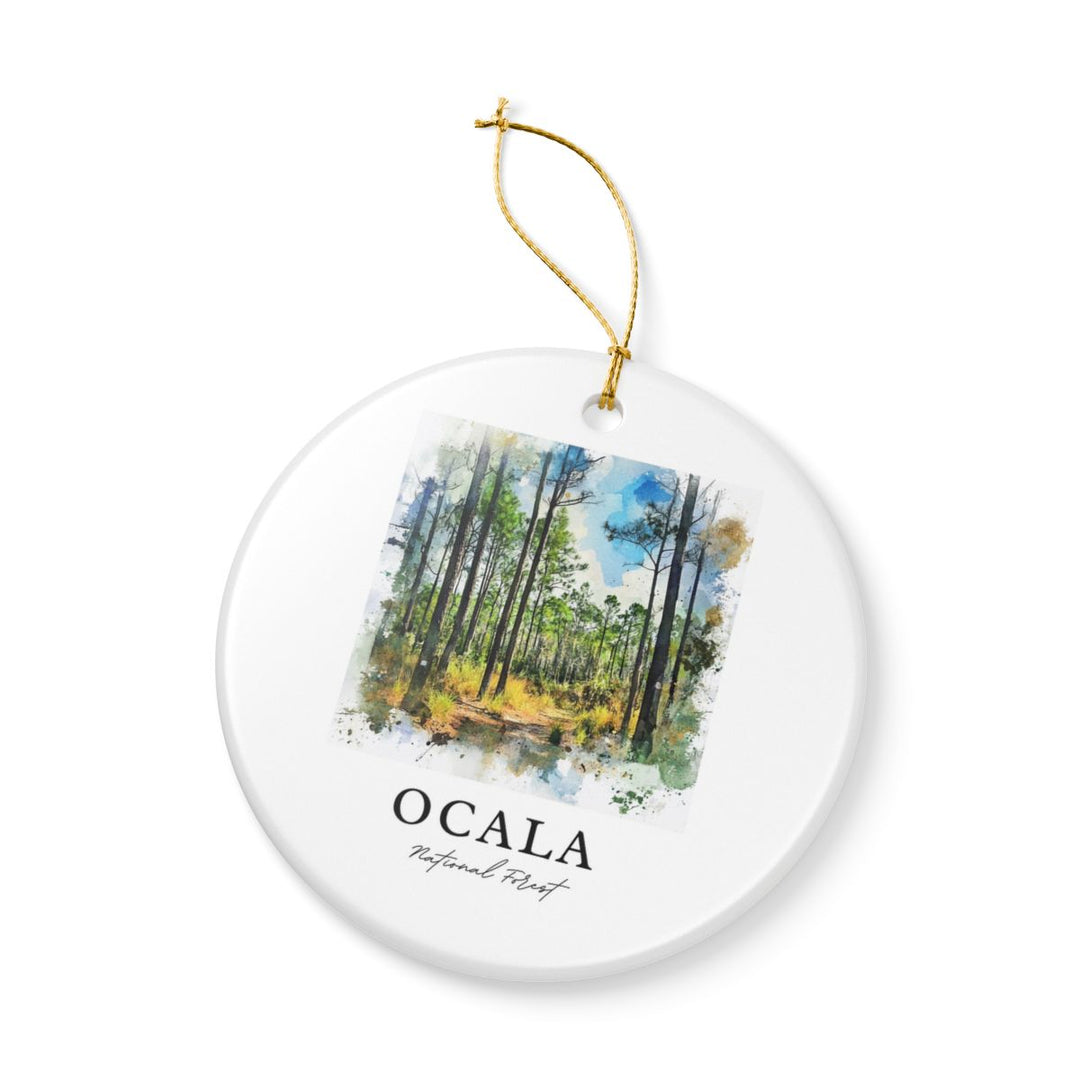 Ocala National Forest USA Ornament: Unique Ocala National Forest Souvenir, Ocala National Forest Xmas Decor, and Authentic Ocala National Forest Gift