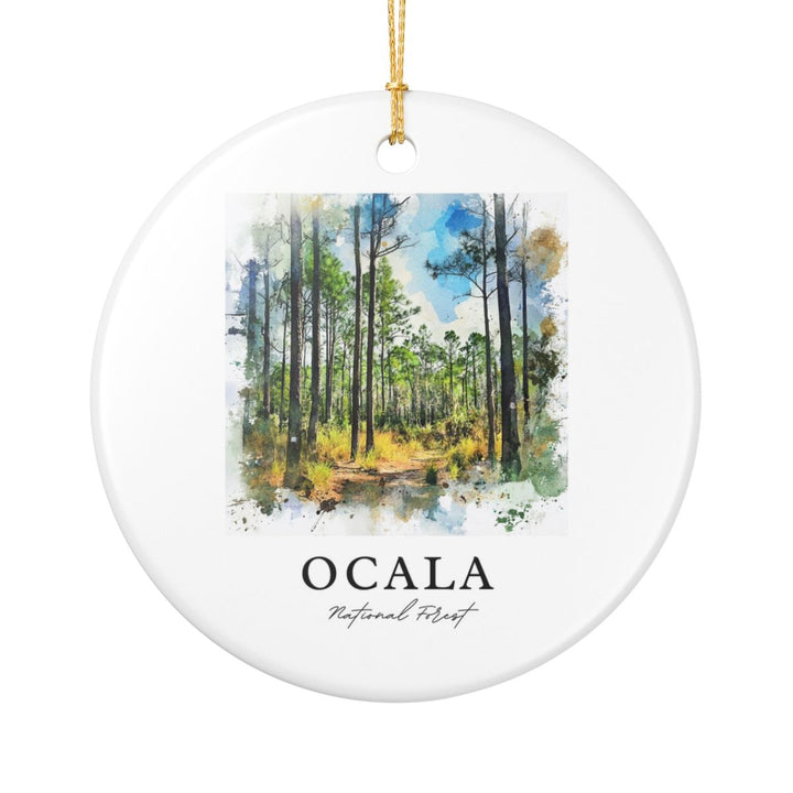 Ocala National Forest USA Ornament: Unique Ocala National Forest Souvenir, Ocala National Forest Xmas Decor, and Authentic Ocala National Forest Gift