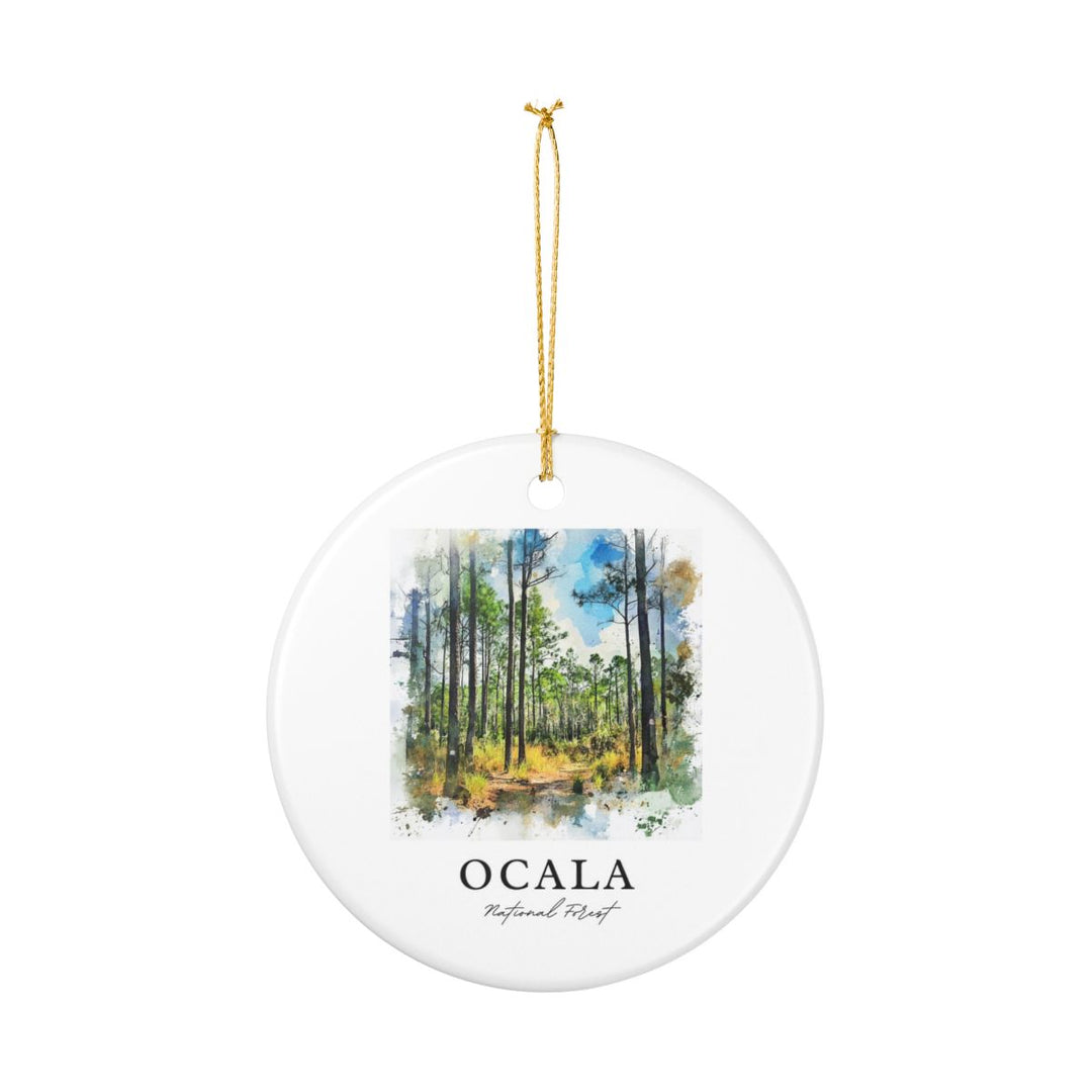 Ocala National Forest USA Ornament: Unique Ocala National Forest Souvenir, Ocala National Forest Xmas Decor, and Authentic Ocala National Forest Gift