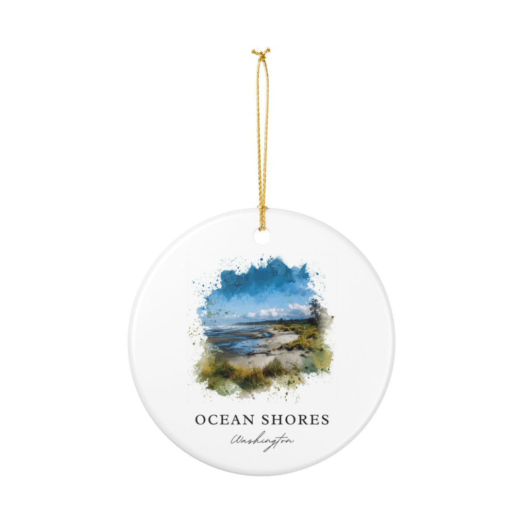 Ocean Shores Washington Ornament | Christmas Travel Souvenir Gift