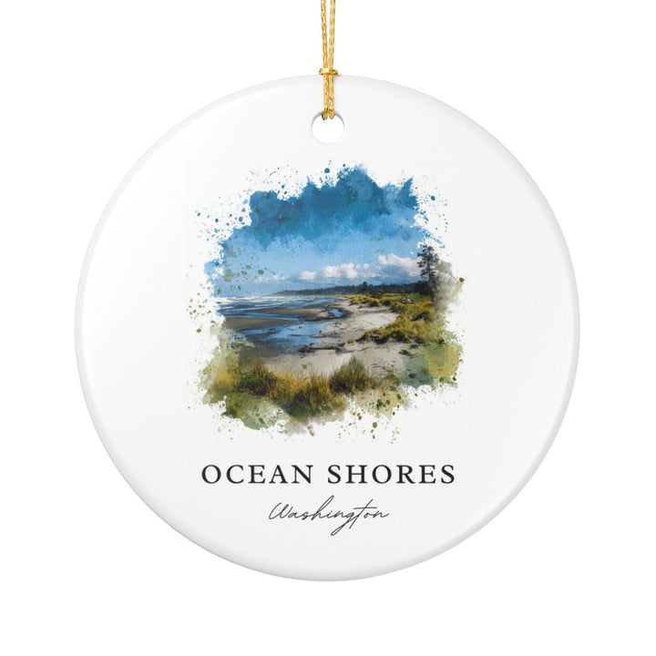Ocean Shores Washington Ornament | Christmas Travel Souvenir Gift