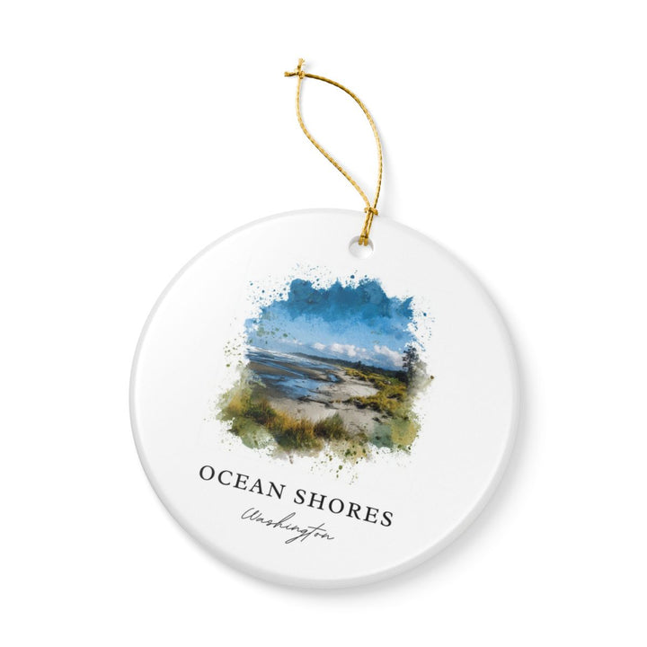 Ocean Shores Washington Ornament | Christmas Travel Souvenir Gift
