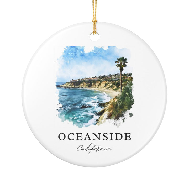 Oceanside California USA Ornament: Unique Oceanside Souvenir, Oceanside California Xmas Decor, and Authentic Oceanside Gift