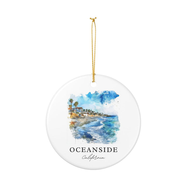 Oceanside California USA Ornament: Unique Oceanside Souvenir, Oceanside California Xmas Decor, and Authentic Oceanside Gift