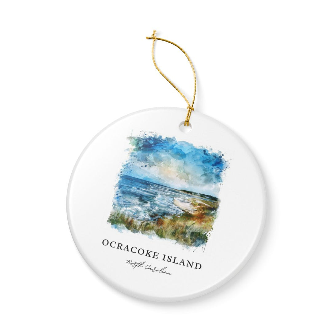 Ocracoke Island Ornament: Unique Ocracoke Island Souvenir, Ocracoke Island Xmas Decor, and Authentic Ocracoke Island Gift