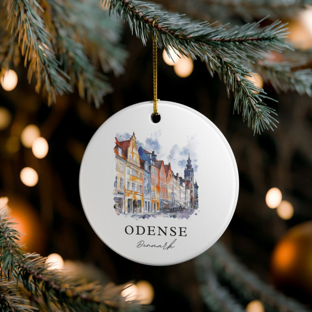 Odense Ornament: Unique Odense Souvenir, Odense Xmas Decor, and Authentic Odense Gift