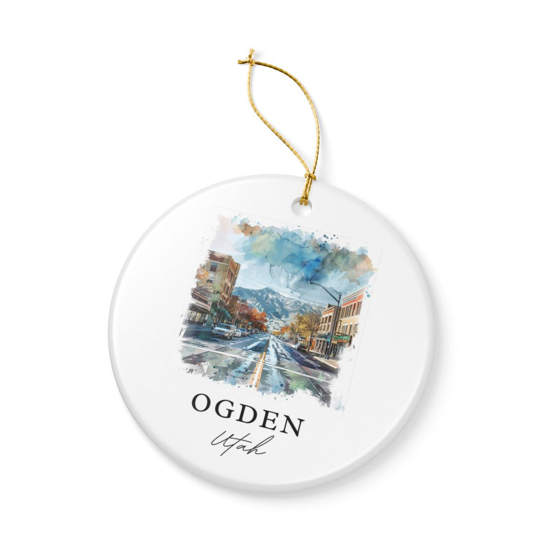 Ogden Utah Ornament: Unique Ogden Utah Souvenir, Ogden Utah Xmas Decor, and Authentic Ogden Utah Gift