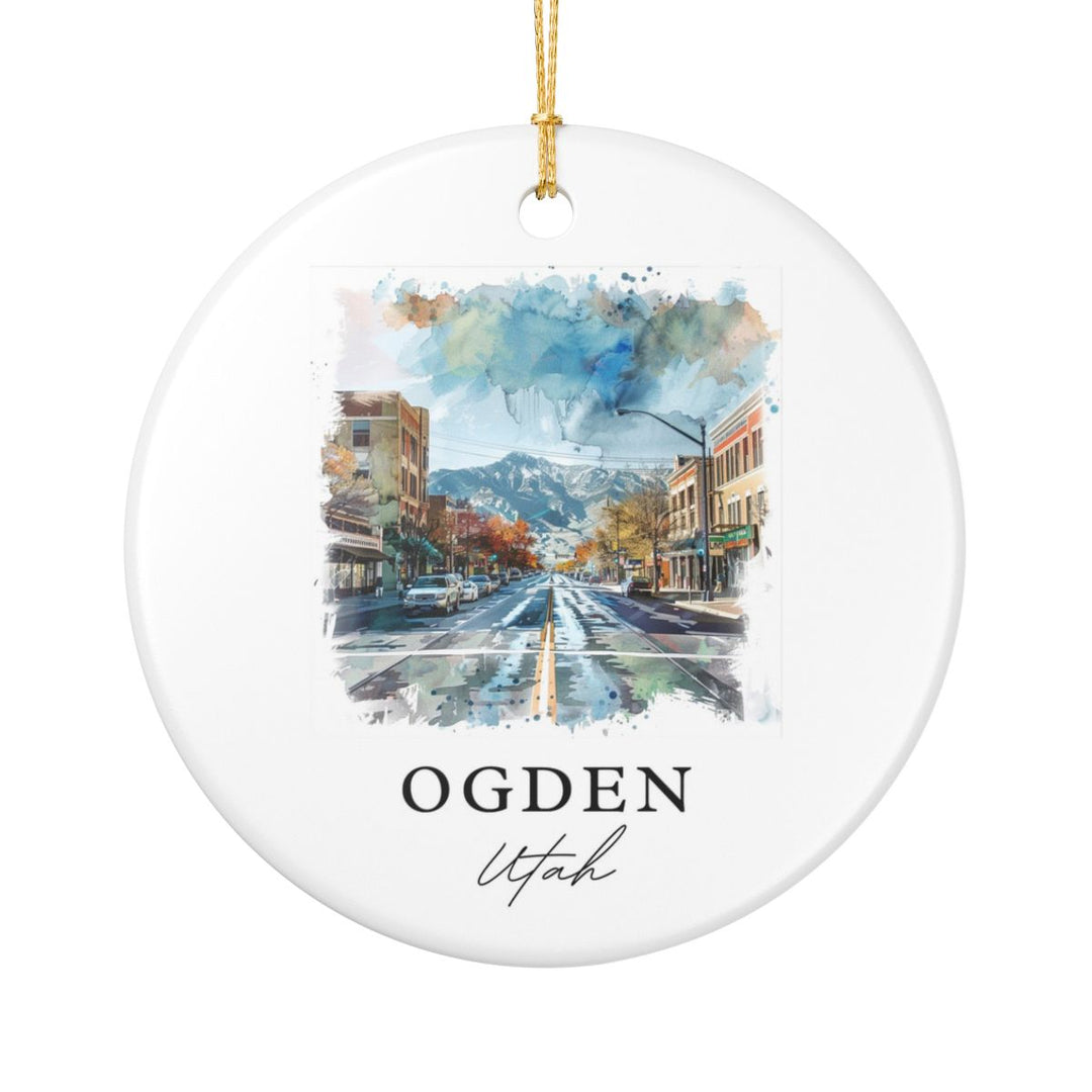 Ogden Utah Ornament: Unique Ogden Utah Souvenir, Ogden Utah Xmas Decor, and Authentic Ogden Utah Gift