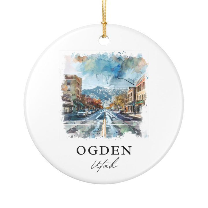 Ogden Utah Ornament: Unique Ogden Utah Souvenir, Ogden Utah Xmas Decor, and Authentic Ogden Utah Gift