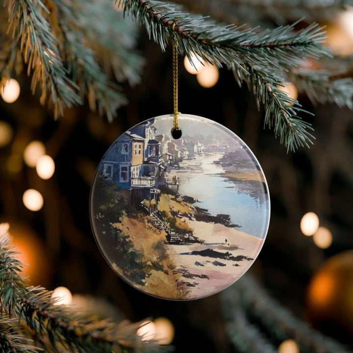 Ogunquit Maine Ornament: Unique Ogunquit Souvenir, Ogunquit Maine Xmas Decor, and Authentic Ogunquit Gift