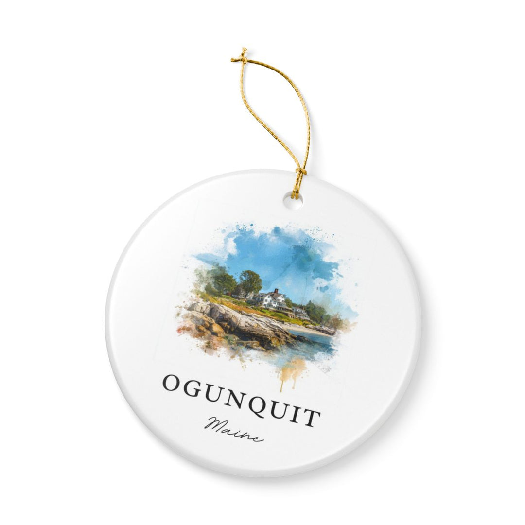 Ogunquit Maine Ornament: Unique Ogunquit Souvenir, Ogunquit Maine Xmas Decor, and Authentic Ogunquit Gift