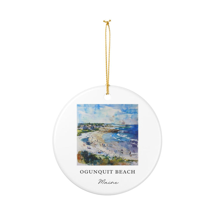 Ogunquit Maine Maine Ornament: Unique Ogunquit Souvenir, Ogunquit Maine Xmas Decor, and Authentic Ogunquit Gift