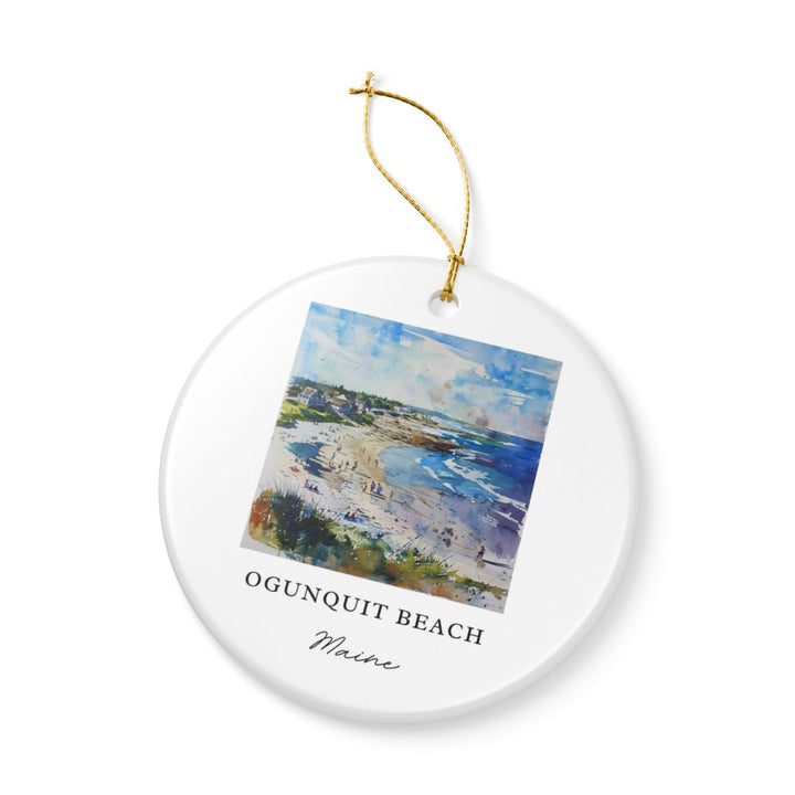 Ogunquit Maine Maine Ornament: Unique Ogunquit Souvenir, Ogunquit Maine Xmas Decor, and Authentic Ogunquit Gift