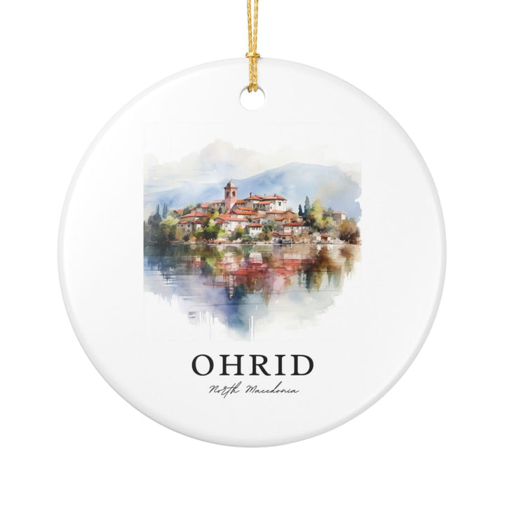 Ohrid North Macedonia Ornament | Christmas Travel Souvenir Gift