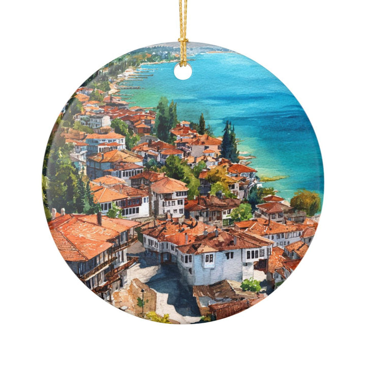Ohrid North Macedonia Ornament: Unique Ohrid North Macedonia Souvenir, Ohrid North Macedonia Xmas Decor, and Authentic Ohrid North Macedonia Gift