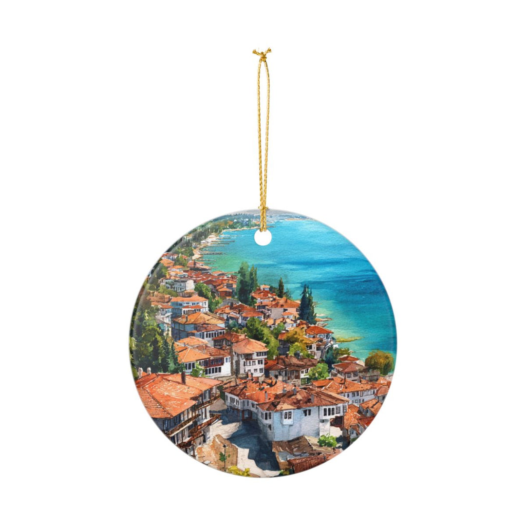 Ohrid North Macedonia Ornament: Unique Ohrid North Macedonia Souvenir, Ohrid North Macedonia Xmas Decor, and Authentic Ohrid North Macedonia Gift