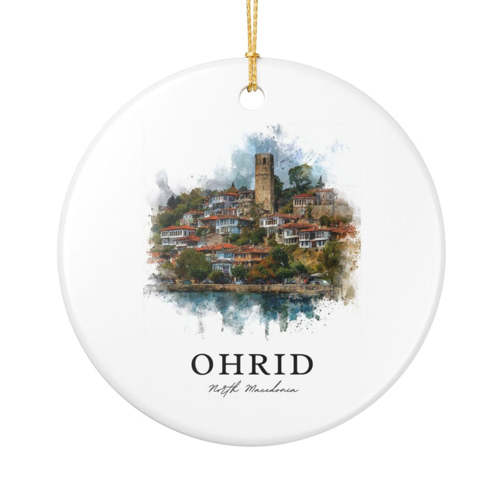 Ohrid North Macedonia Ornament | Christmas Travel Souvenir Gift