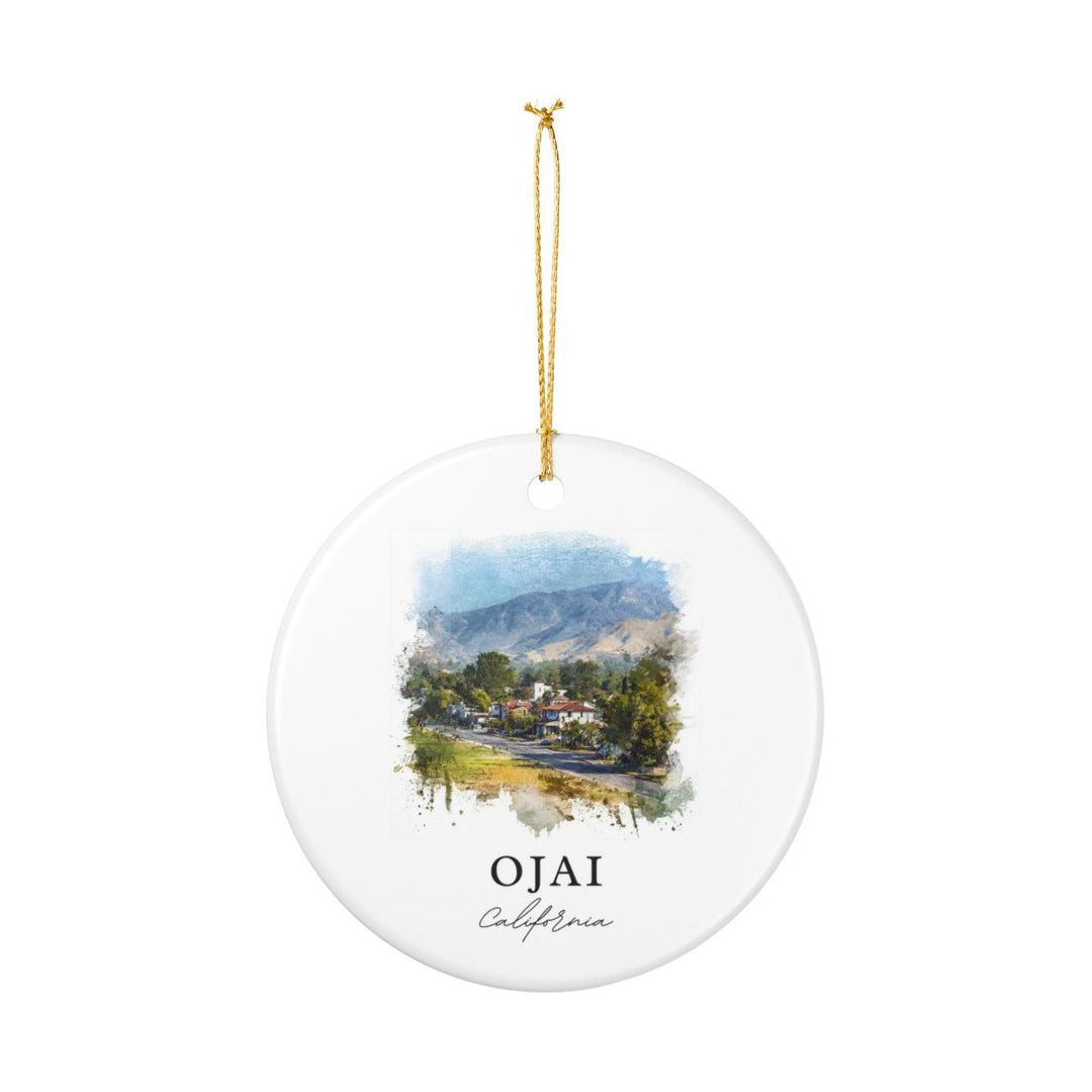 Ojai California Ornament: Unique Ojai Souvenir, Ojai California Xmas Decor, and Authentic Ojai Gift