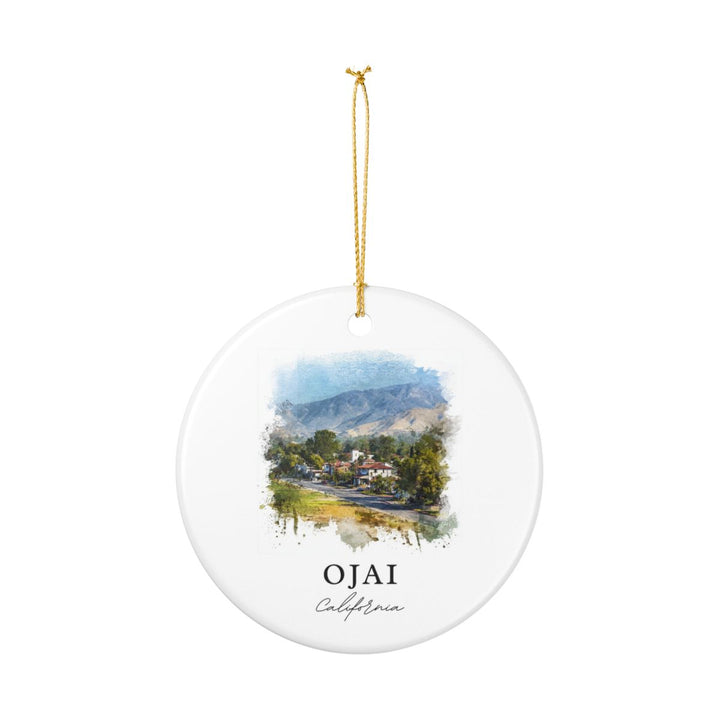 Ojai California Ornament: Unique Ojai Souvenir, Ojai California Xmas Decor, and Authentic Ojai Gift