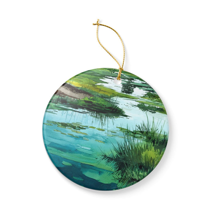 Okavango Delta Botswana Ornament: Unique Okavango Delta Souvenir, Okavango Delta Botswana Xmas Decor, and Authentic Okavango Delta Gift