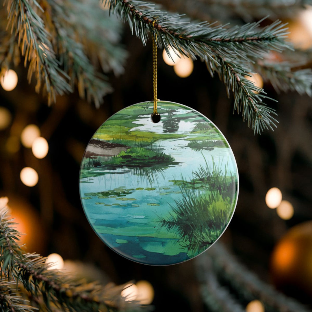Okavango Delta Botswana Ornament: Unique Okavango Delta Souvenir, Okavango Delta Botswana Xmas Decor, and Authentic Okavango Delta Gift