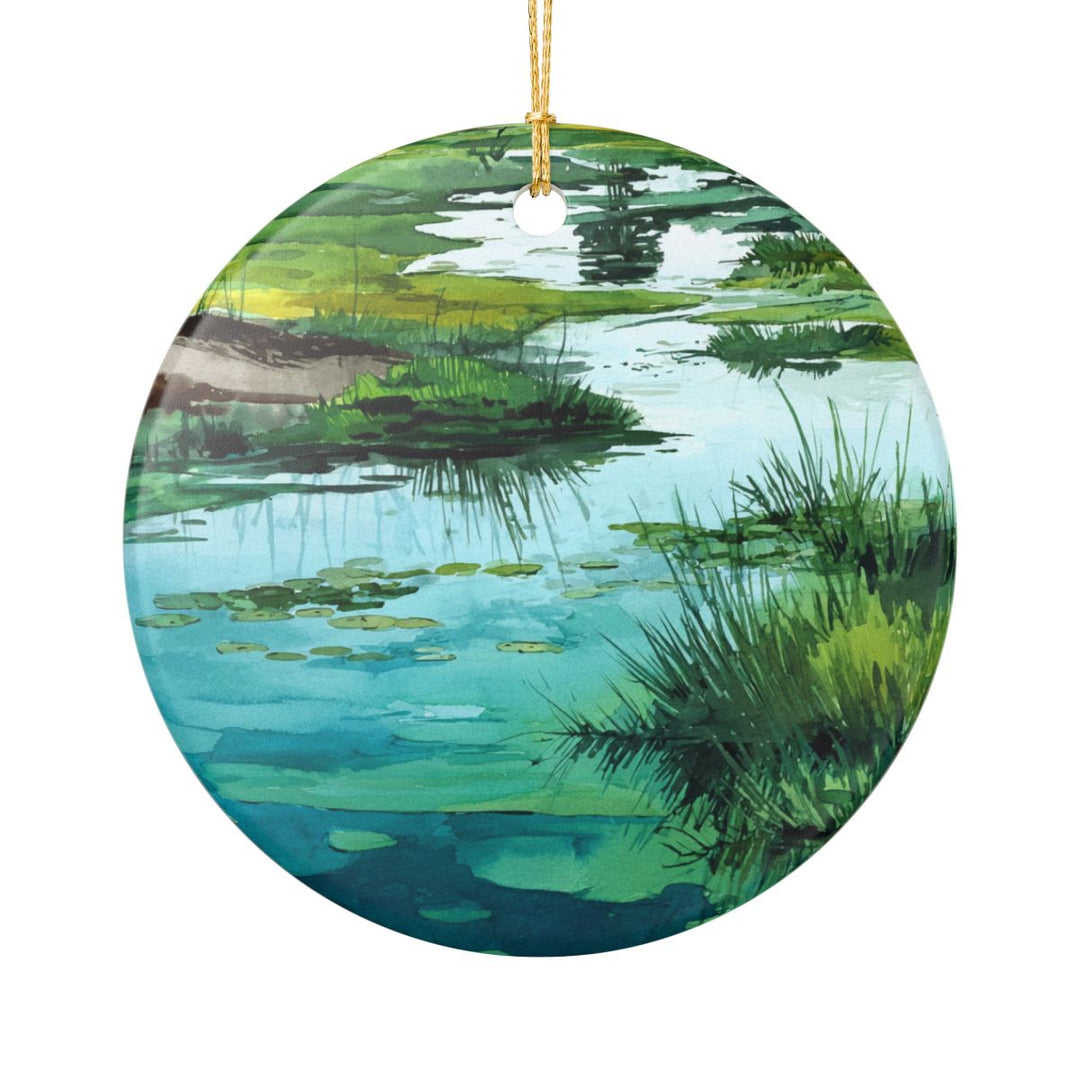 Okavango Delta Botswana Ornament: Unique Okavango Delta Souvenir, Okavango Delta Botswana Xmas Decor, and Authentic Okavango Delta Gift