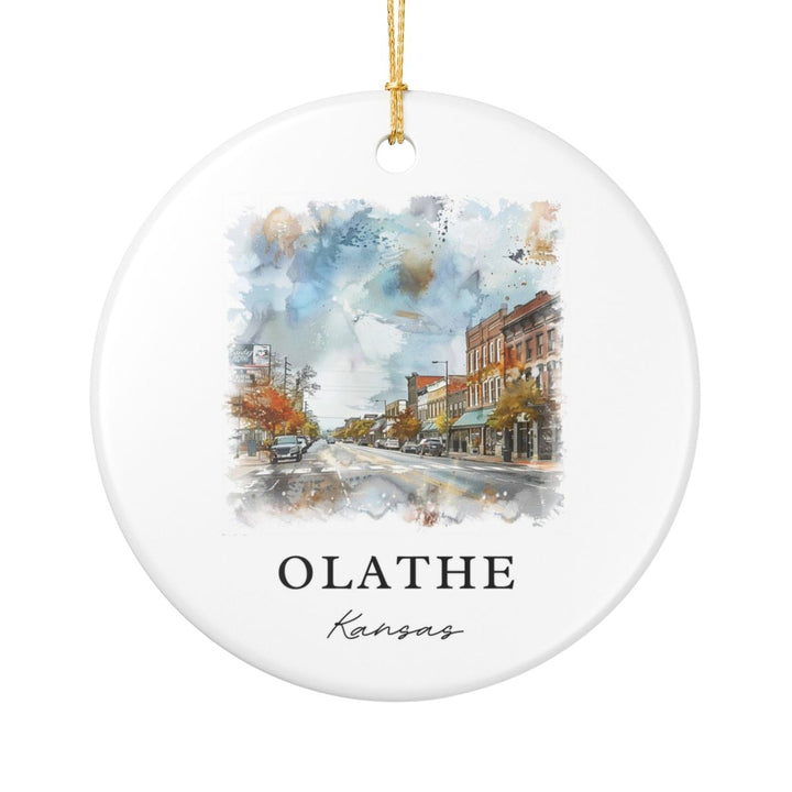 Olathe Kansas Ornament: Unique Olathe Kansas Souvenir, Olathe Kansas Xmas Decor, and Authentic Olathe Kansas Gift