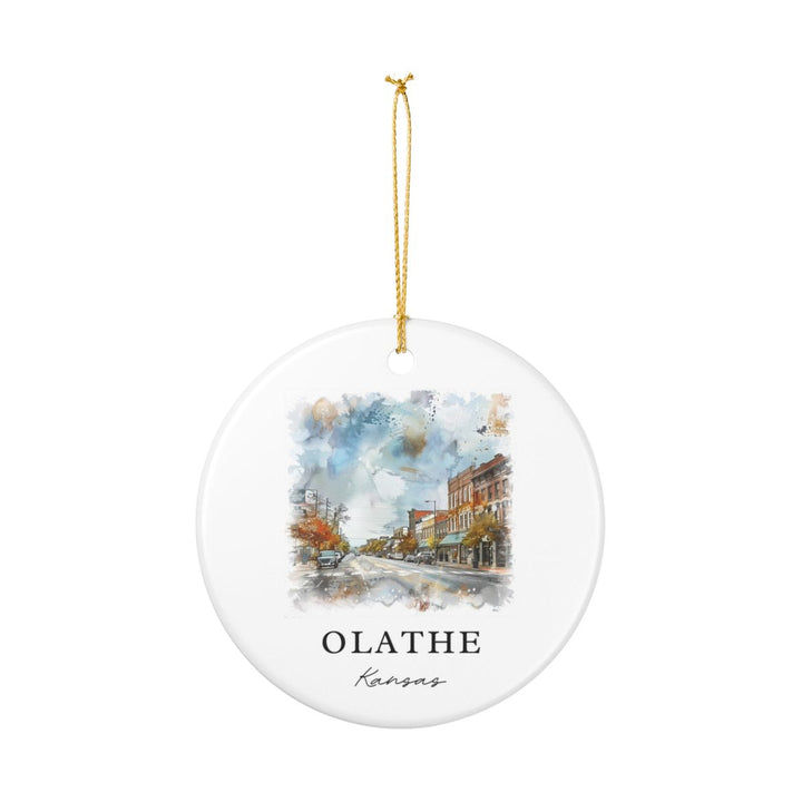 Olathe Kansas Ornament: Unique Olathe Kansas Souvenir, Olathe Kansas Xmas Decor, and Authentic Olathe Kansas Gift