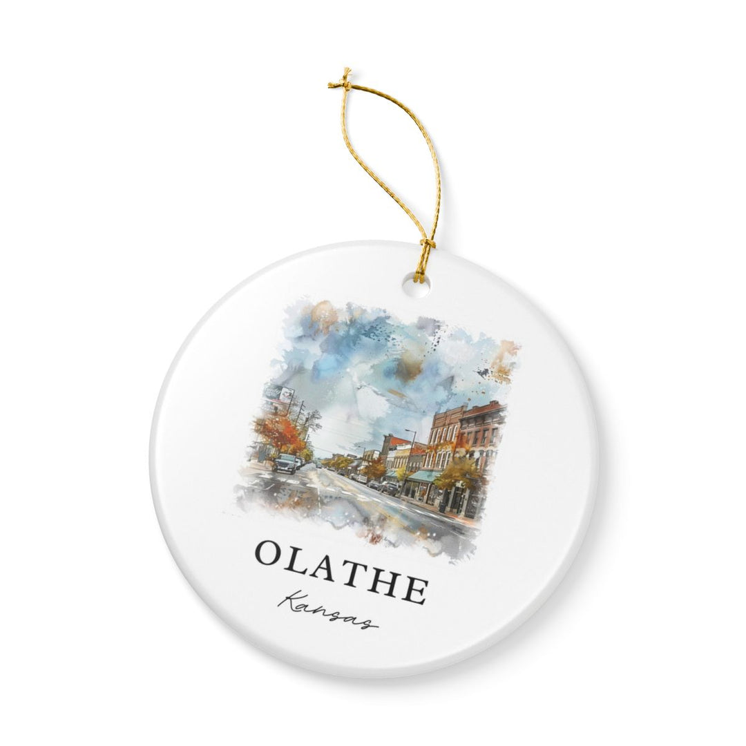 Olathe Kansas Ornament: Unique Olathe Kansas Souvenir, Olathe Kansas Xmas Decor, and Authentic Olathe Kansas Gift