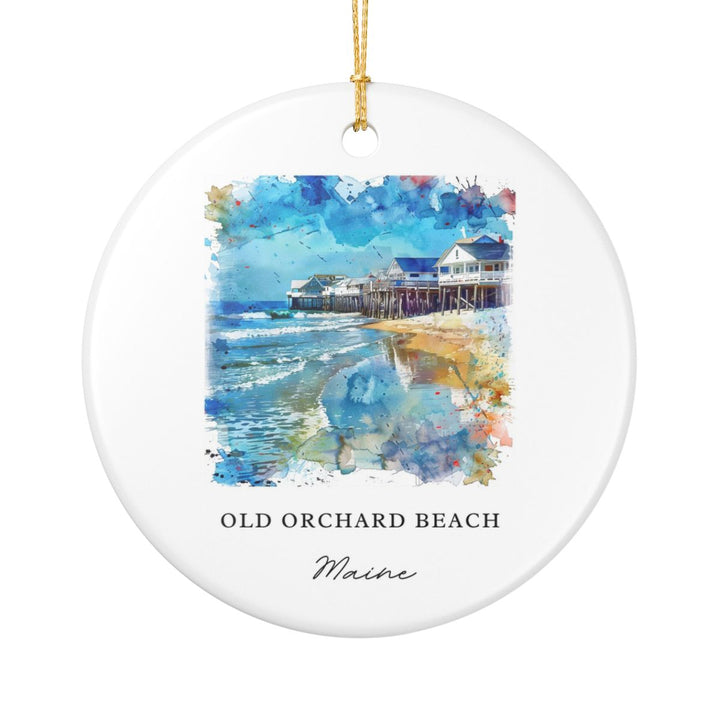 Old Orchard Beach Maine Ornament | Christmas Travel Souvenir Gift
