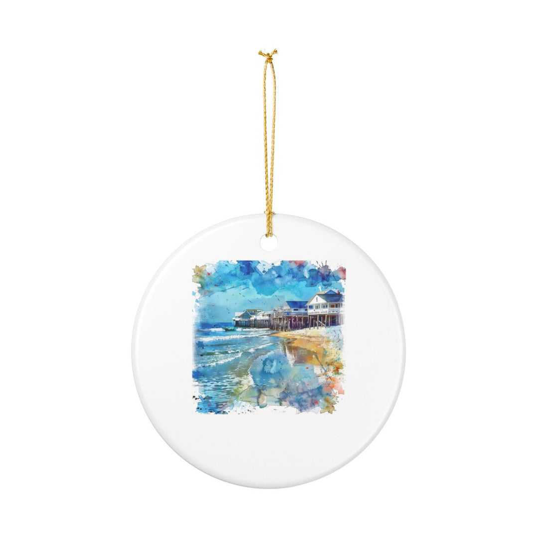 Old Orchard Beach Ornament: Unique Old Orchard Beach Souvenir, Old Orchard Beach Xmas Decor, and Authentic Old Orchard Beach Gift